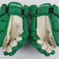 Bauer 1S Green Toronto Maple Leafs 'ST PATS' Pro Stock NHL Hockey Gloves 13"