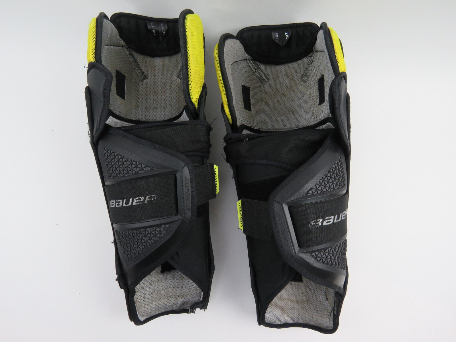 Bauer Supreme UltraSonic NHL Pro Stock Hockey Player Shin Pads Protective 15"