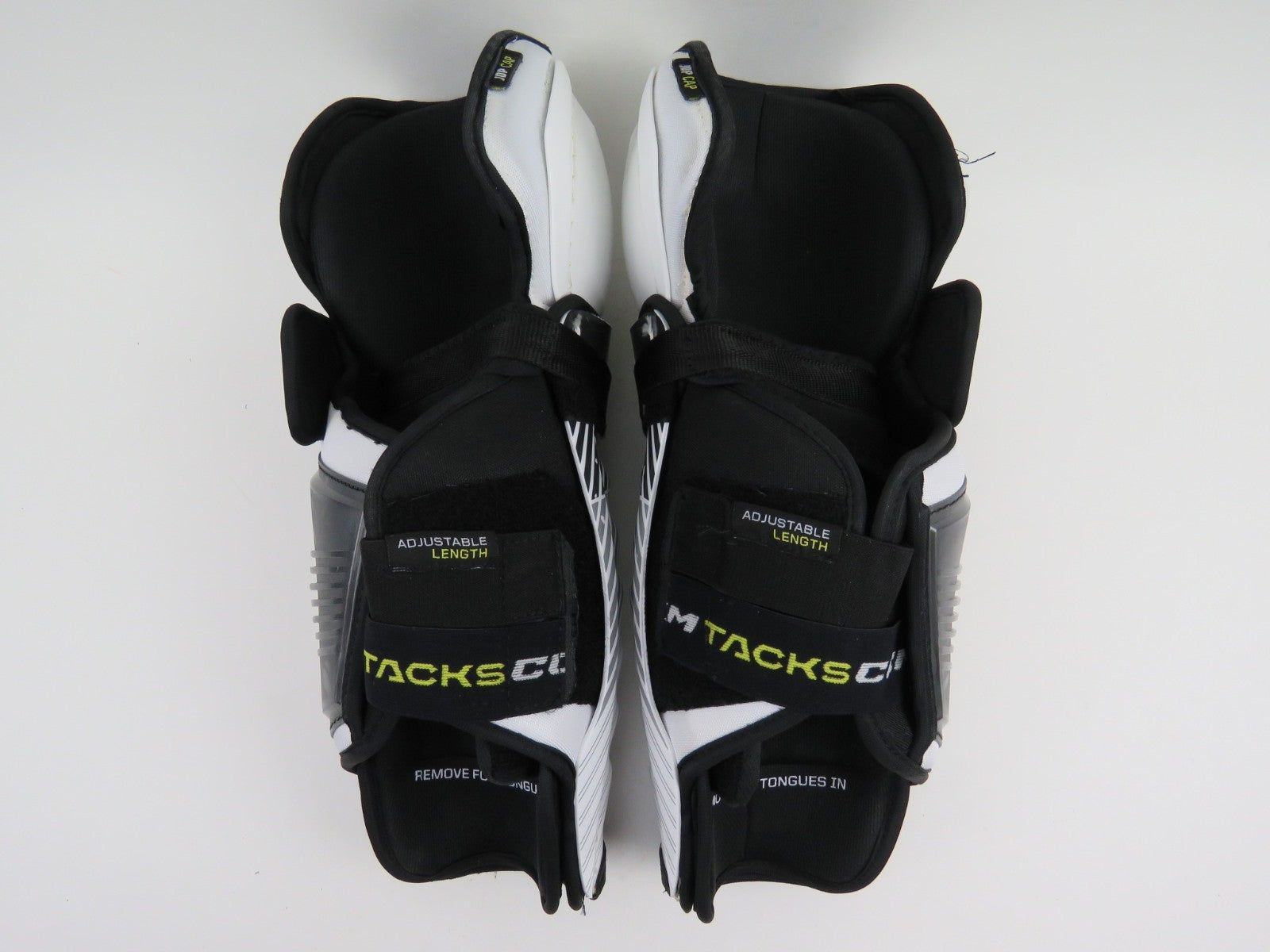 CCM Tacks AS-V PRO NHL Pro Stock Ice Hockey Protective Shin Pads Senior Size 14"