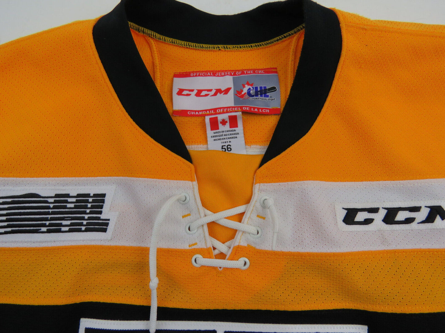 CCM Kingston Frontenacs OHL Pro Stock Game Worn Hockey Jersey 56 CONSTANTINOU