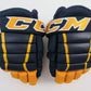 CCM HG4PC 4 Roll Pro Stock Hockey Player Gloves 13" Navy Gold