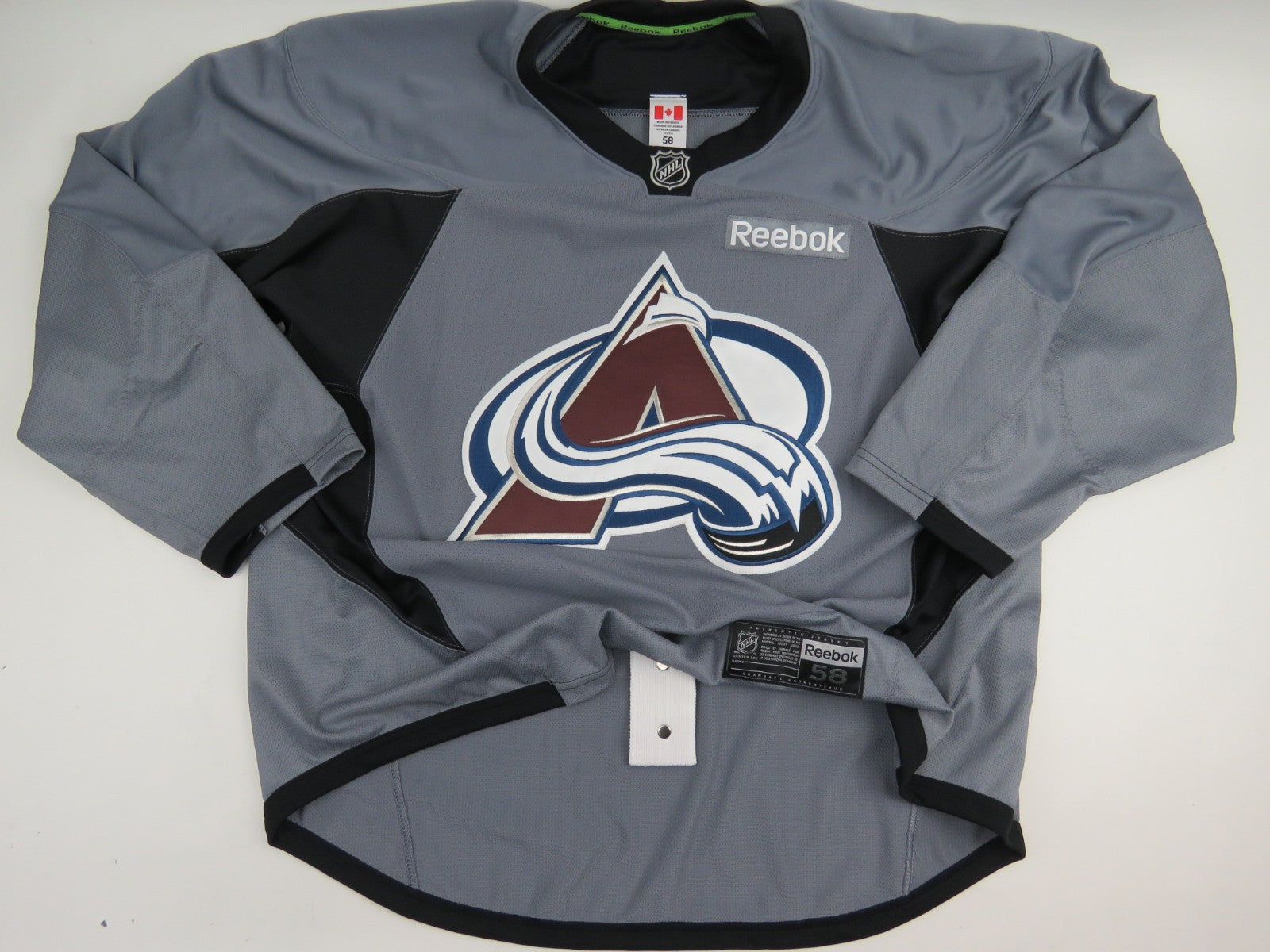 Reebok Colorado Avalanche NHL Team Issued Pro Stock Hockey Practice Jersey 58
