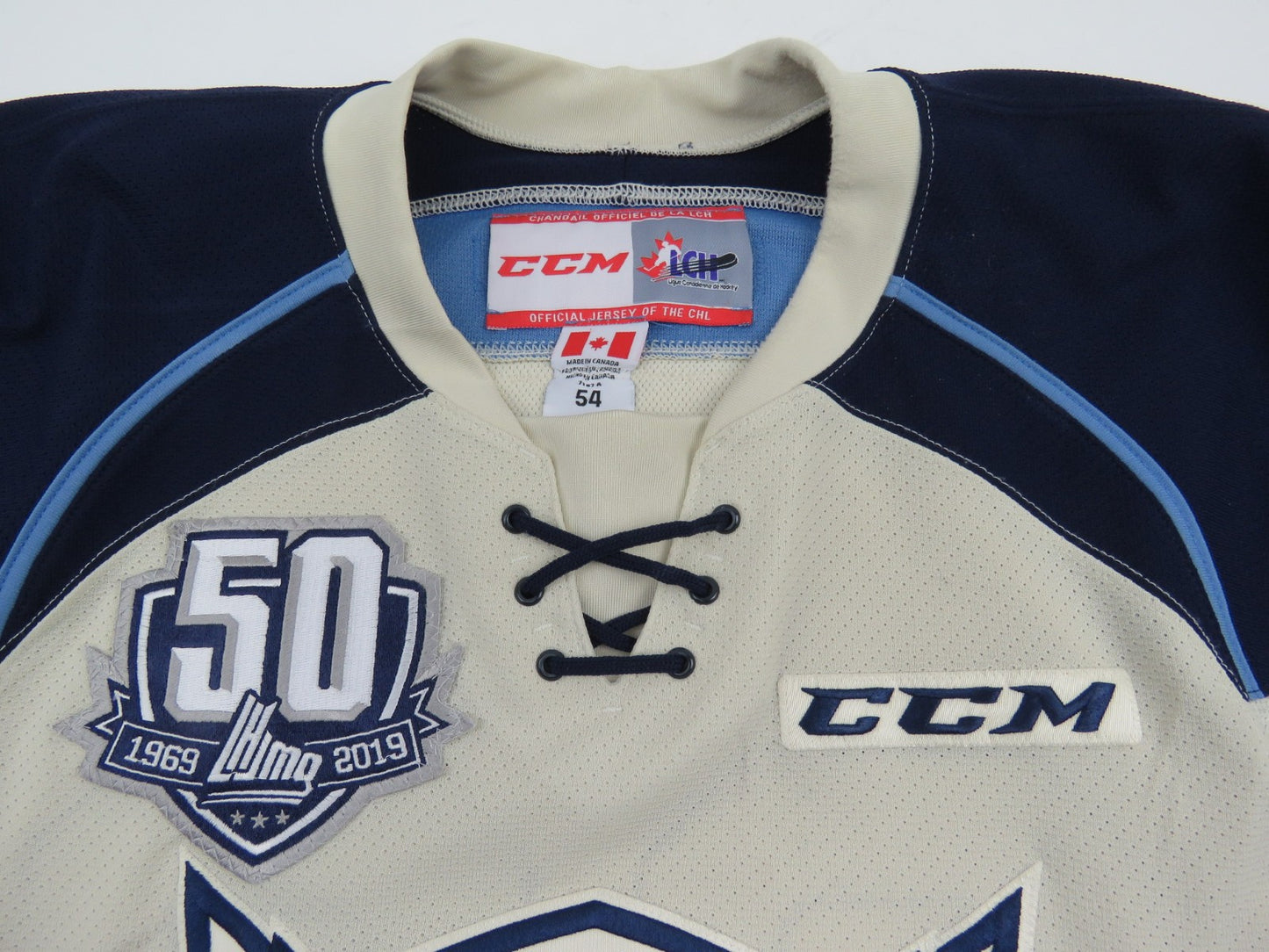 CCM Sherbrooke Phoenix QMJHL Game Worn Authentic Hockey Jersey CHL 54 #93 DOW