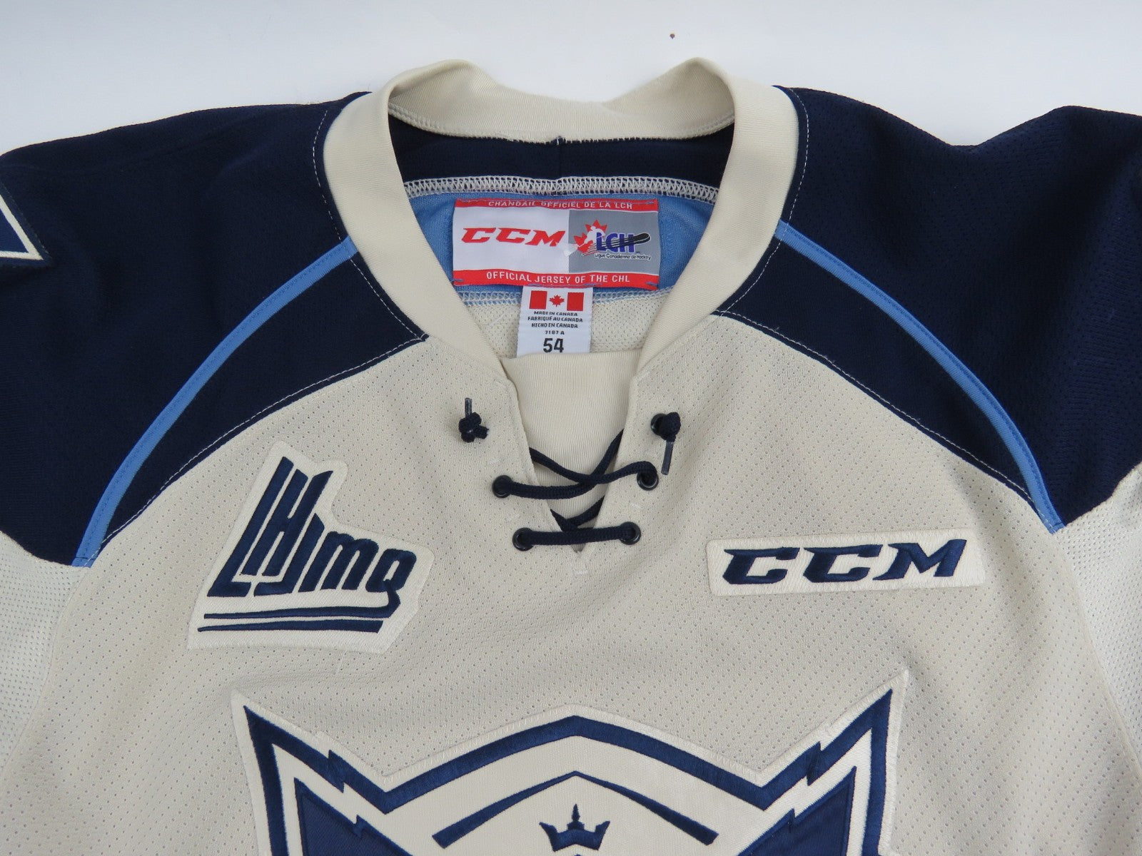 CCM Sherbrooke Phoenix QMJHL Game Worn Authentic Hockey Game Jersey CHL 54 #69