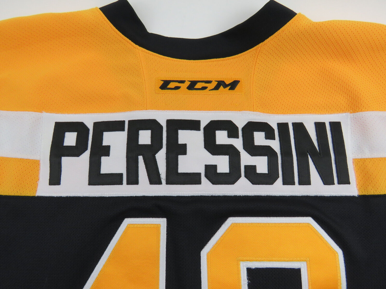 CCM Kingston Frontenacs OHL Pro Stock Game Worn Hockey Jersey GOALIE Peressini