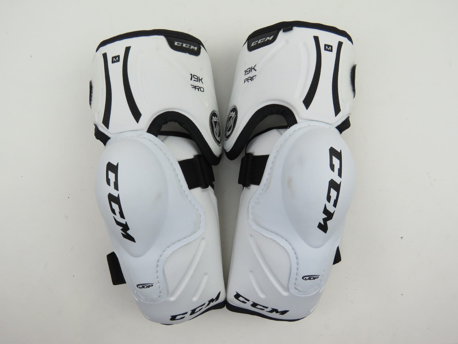 CCM 19K NHL Pro Stock Ice Hockey Player Elbow Pads Protective Size Senior Medium