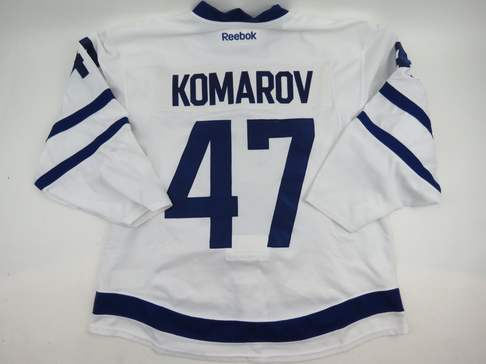 Leo Komarov 2016-17 Game Worn Toronto Maple Leafs NHL 100th Hockey Jersey COA