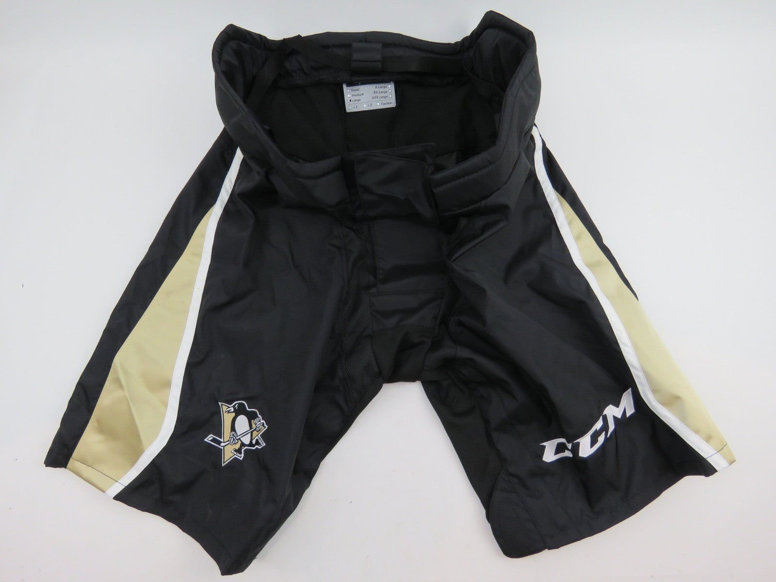 CCM PP90 Pittsburgh Penguins NHL Pro Stock 9K Hockey Player Pant Shell Large