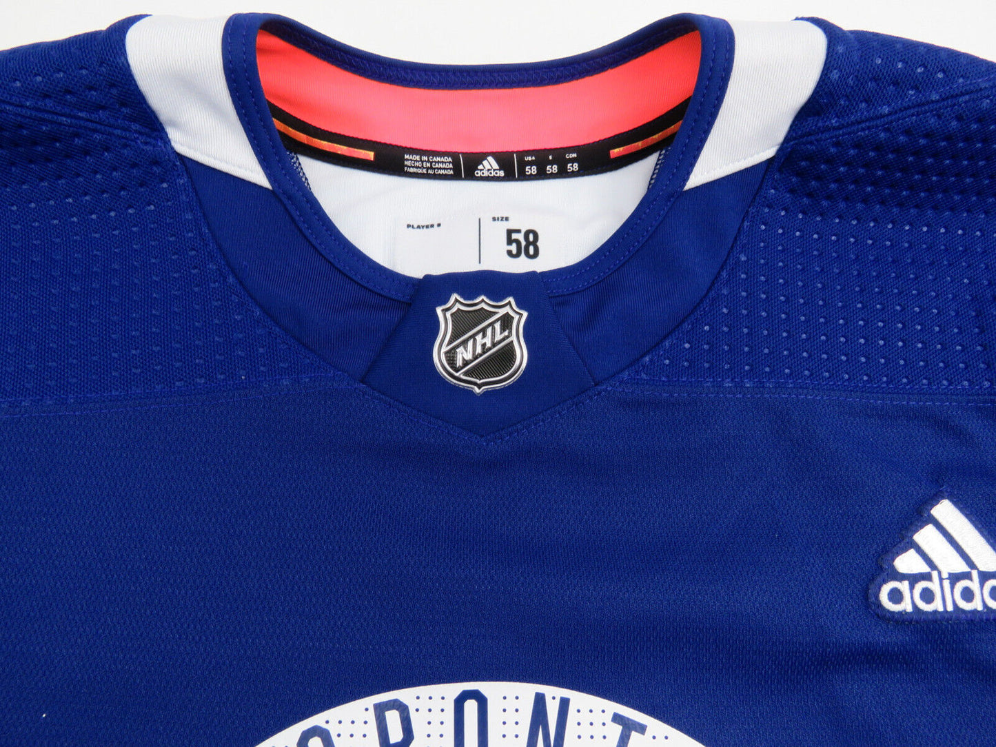 Adidas Toronto Maple Leafs Practice Worn Authentic NHL Hockey Jersey #85 Size 58