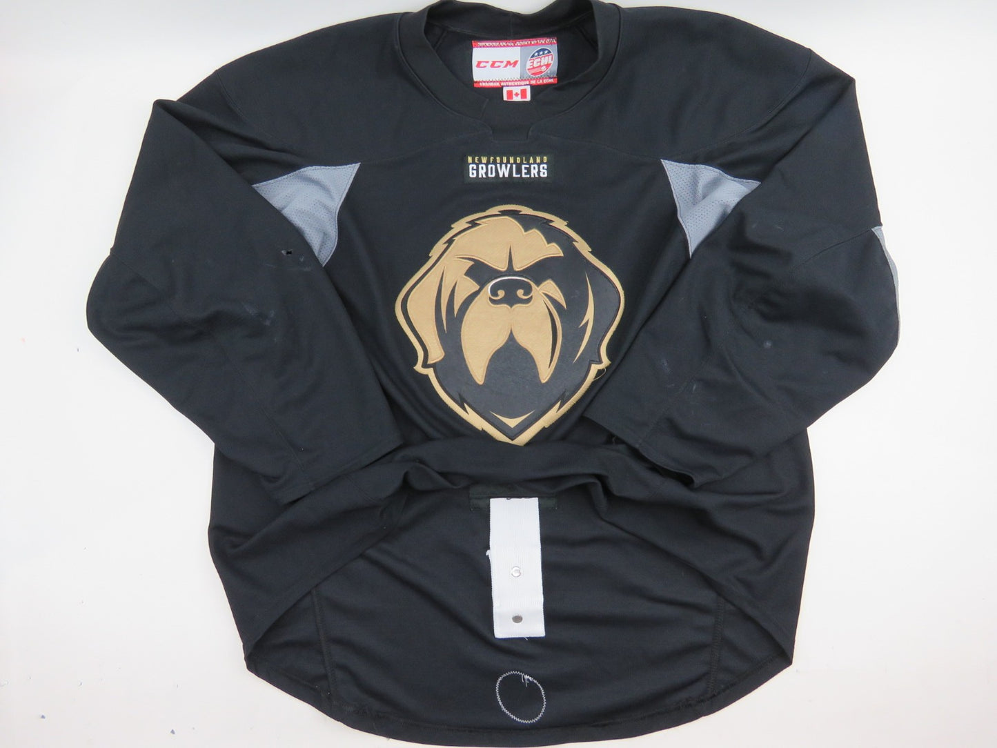 CCM Newfoundland Growlers ECHL Pro Stock Practice Hockey Jersey Black 58