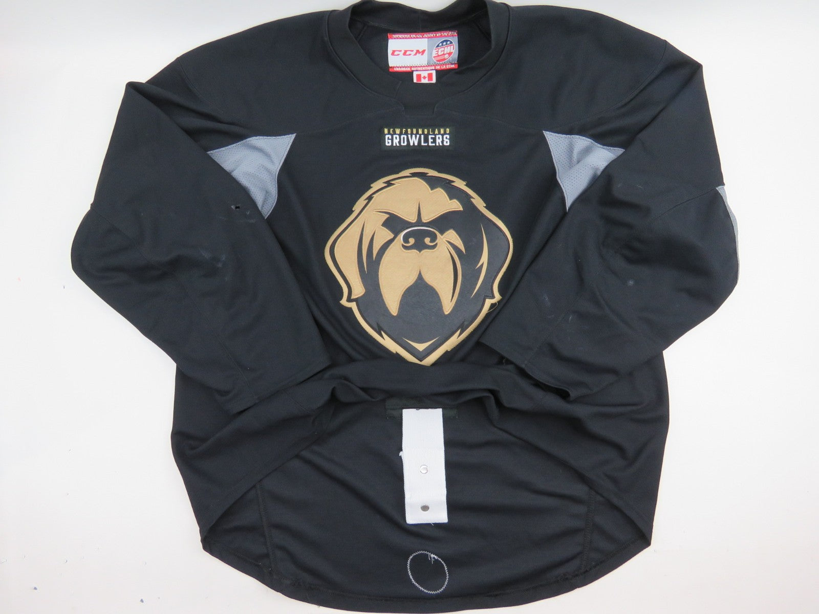 CCM Newfoundland Growlers ECHL Pro Stock Practice Hockey Jersey Black 58