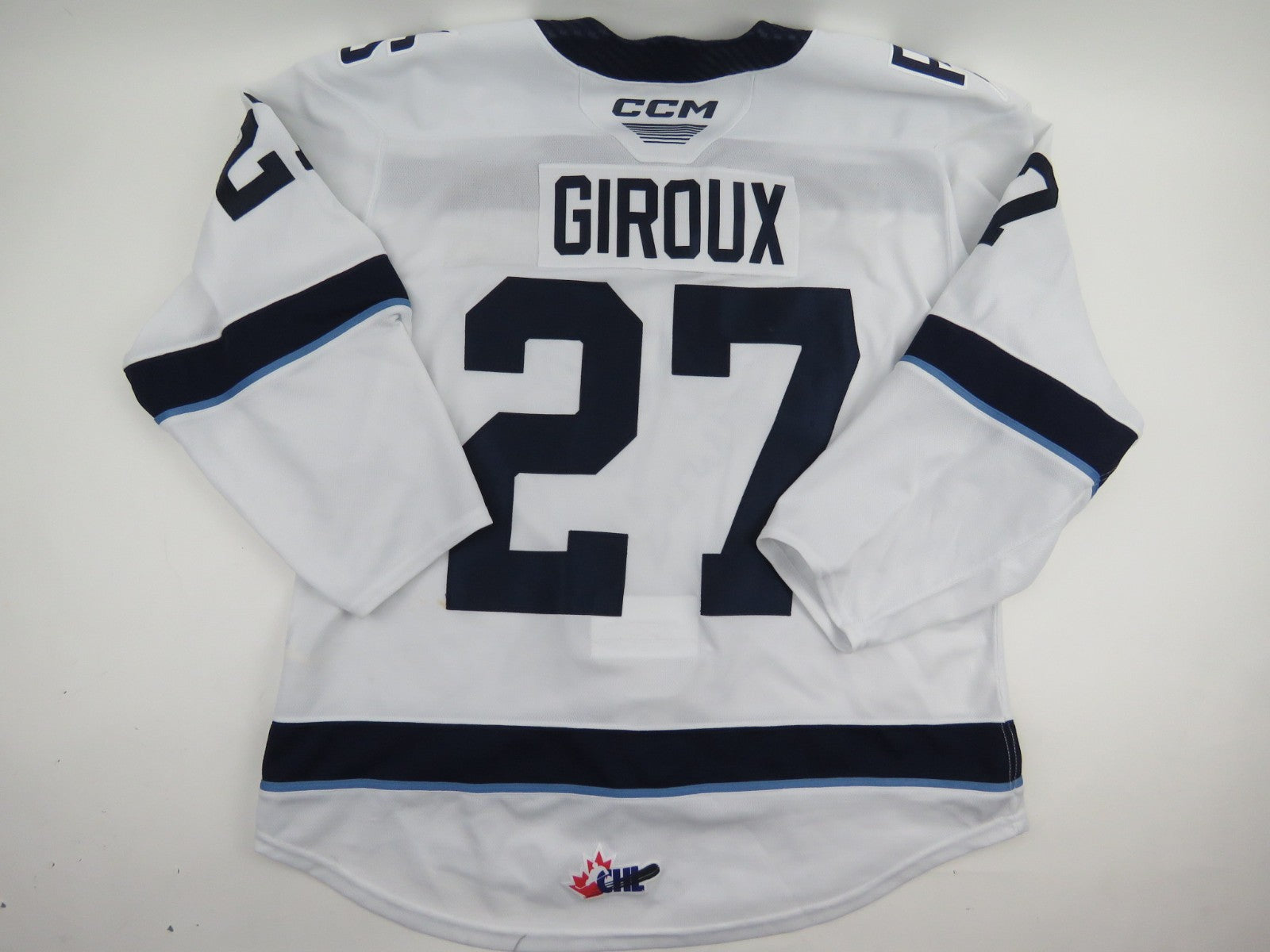 CCM Sherbrooke Phoenix QMJHL Game Worn Hockey Game Jersey CHL 54 #27 GIROUX