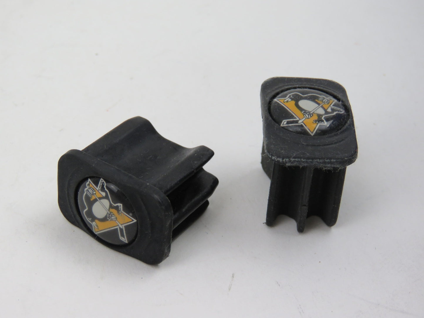 Pittsburgh Pengions NHL Team Issued Pro Stock Hockey Stick End Cap (1 pair)