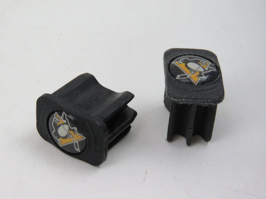 Pittsburgh Pengions NHL Team Issued Pro Stock Hockey Stick End Cap (1 pair)