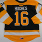 CCM Kingston Frontenacs OHL Pro Stock Game Worn Hockey Jersey #16 HUGHES Size 56