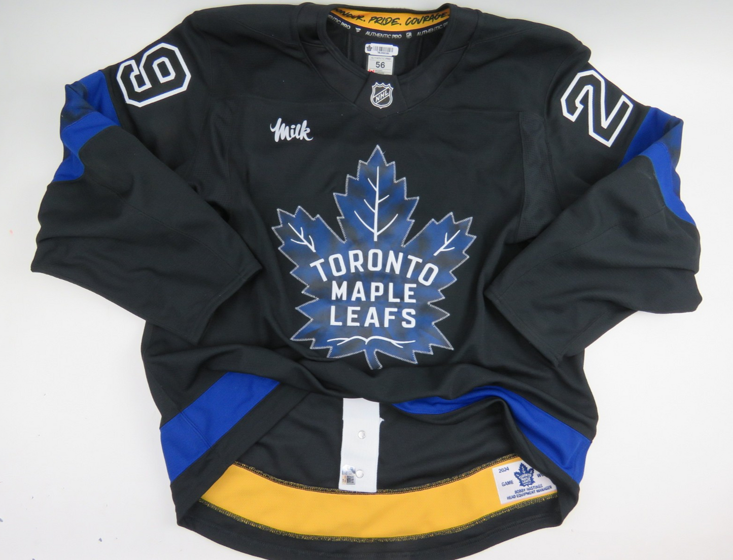 Game Worn Fanatics Toronto Maple Leafs Flipside Next Gen Hockey Jersey HOLMBERG
