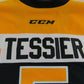 CCM Kingston Frontenacs OHL Pro Stock Game Worn Hockey Jersey Size 54 TESSIER