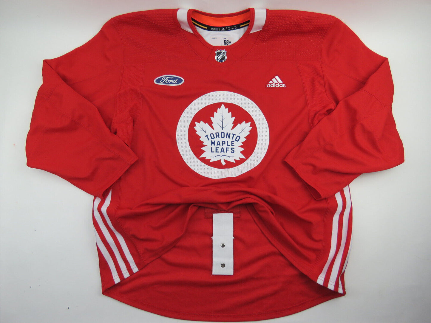 Adidas Toronto Maple Leafs Practice Worn Authentic NHL Hockey Jersey Red 58+