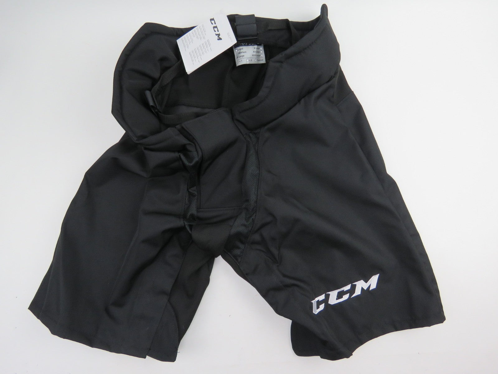 CCM Pro Stock OHL CHL QMJHL Hockey Player Girdle Pant Shell 9K Large Black NWT