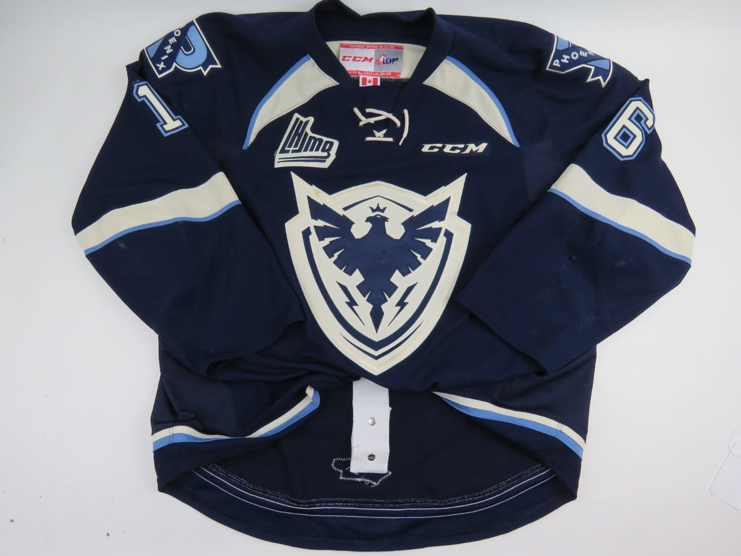 CCM Sherbrooke Phoenix QMJHL Game Worn Authentic Hockey Game Jersey CHL 56 #16