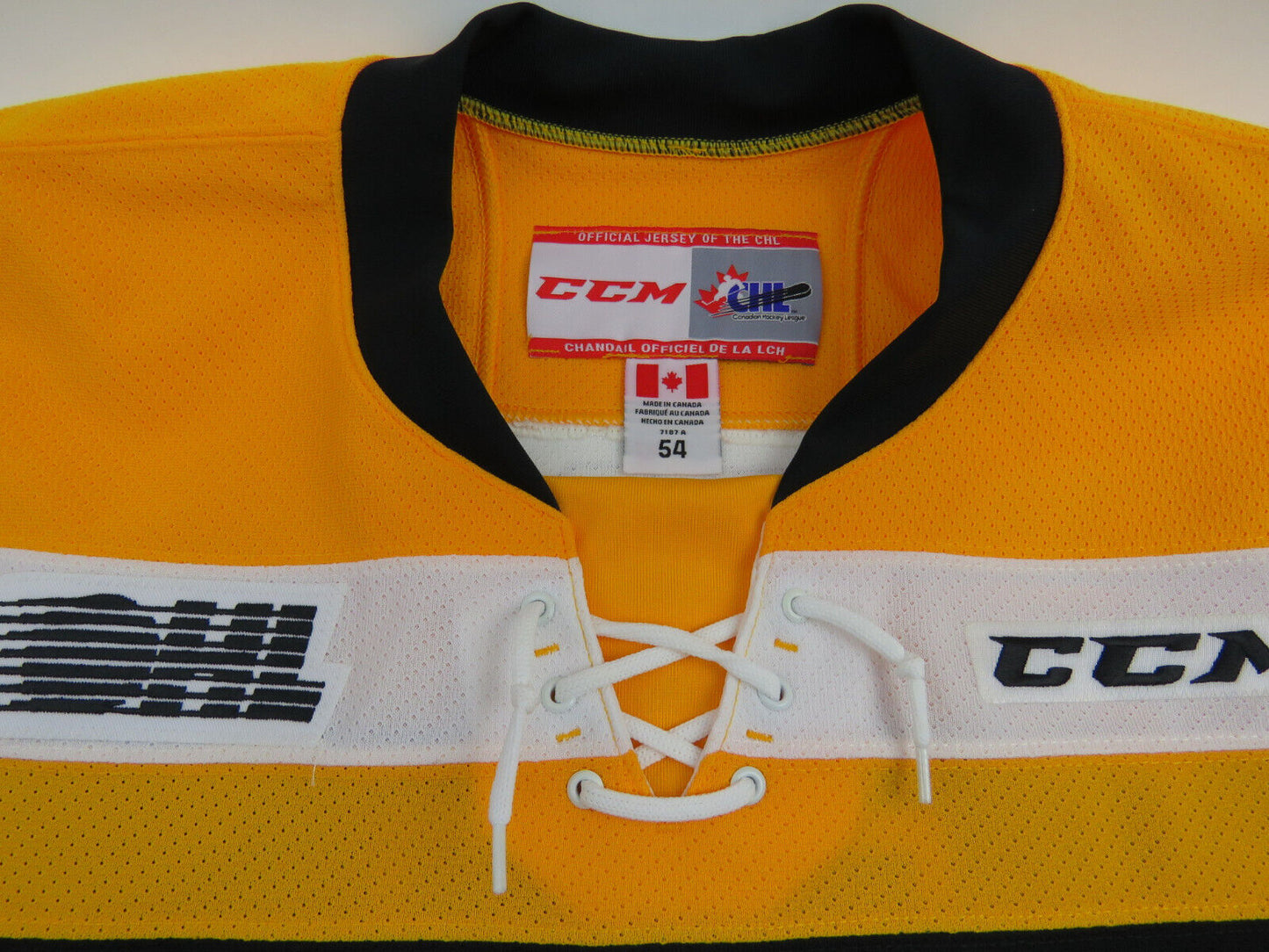 CCM Kingston Frontenacs OHL Pro Stock Game Worn Hockey Jersey Size 54 TESSIER