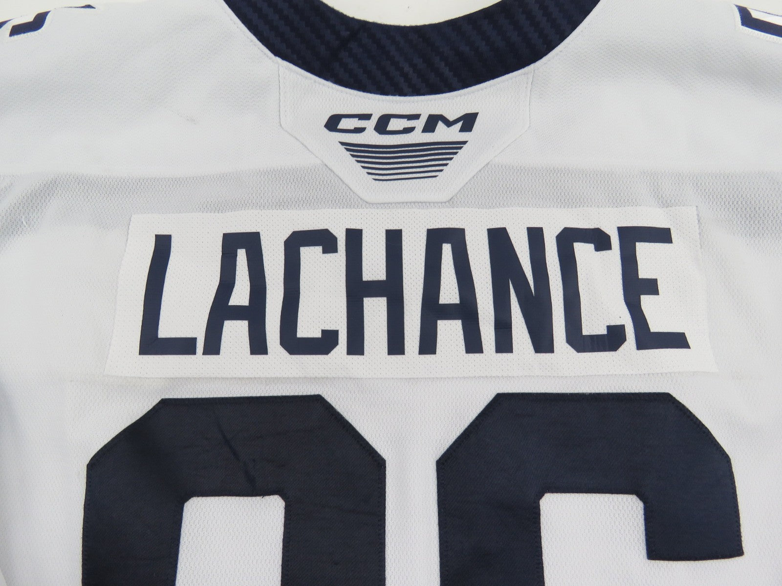 CCM Sherbrooke Phoenix QMJHL Game Worn Hockey Game Jersey CHL 54 #86 LACHANCE
