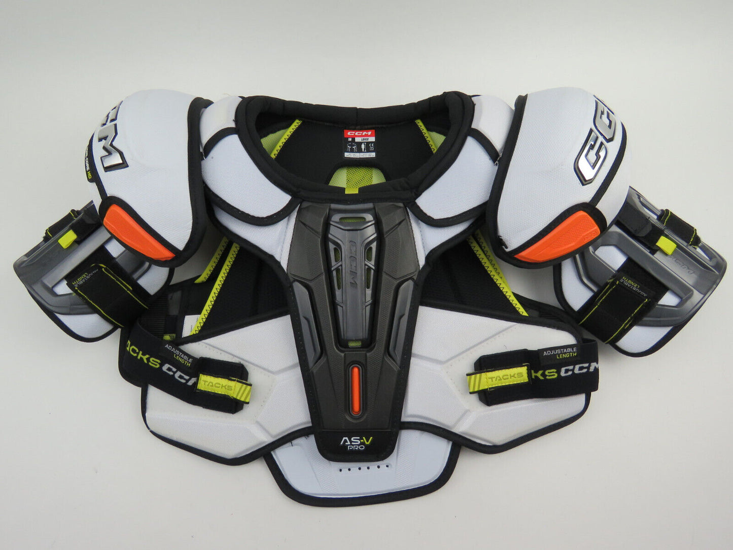 CCM Tacks AS-V PRO NHL Pro Stock Ice Hockey Player Shoulder Pads Senior Large