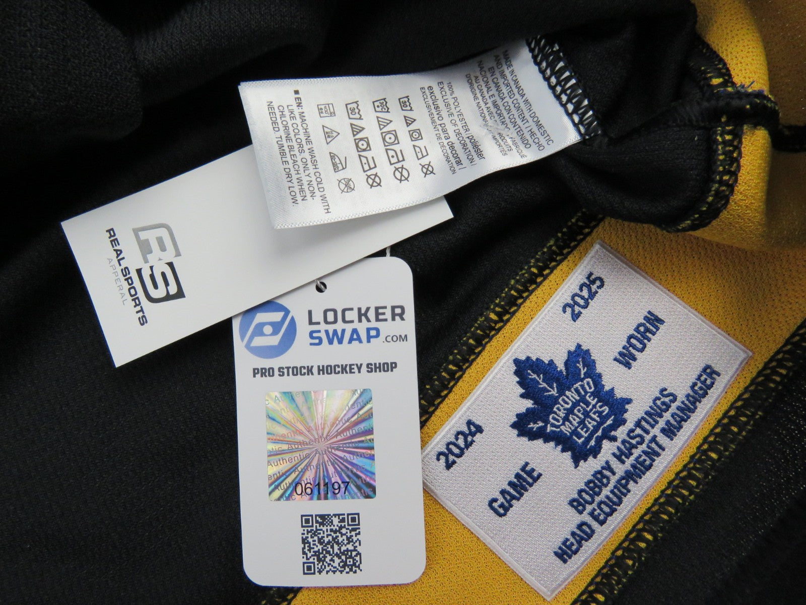 Game Worn Fanatics Toronto Maple Leafs Flipside Next Gen Hockey Jersey McCABE