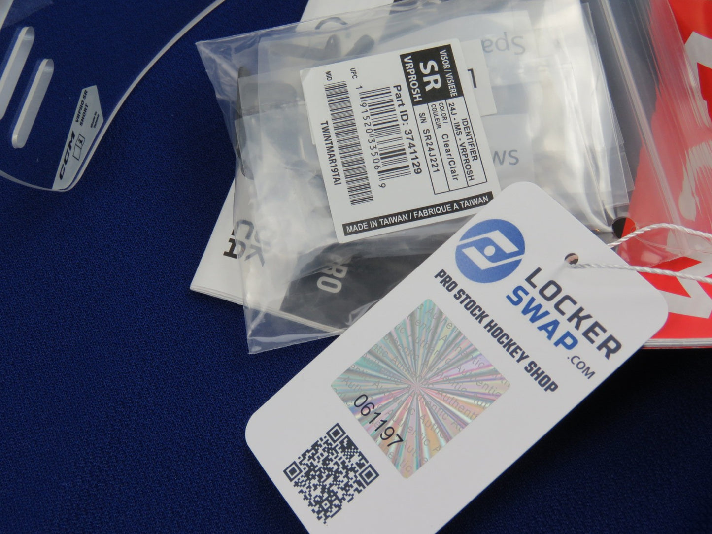 NEW CCM VR PRO Short 2.75" NHL Pro Stock Team Issued Hockey Helmet Visor Clear