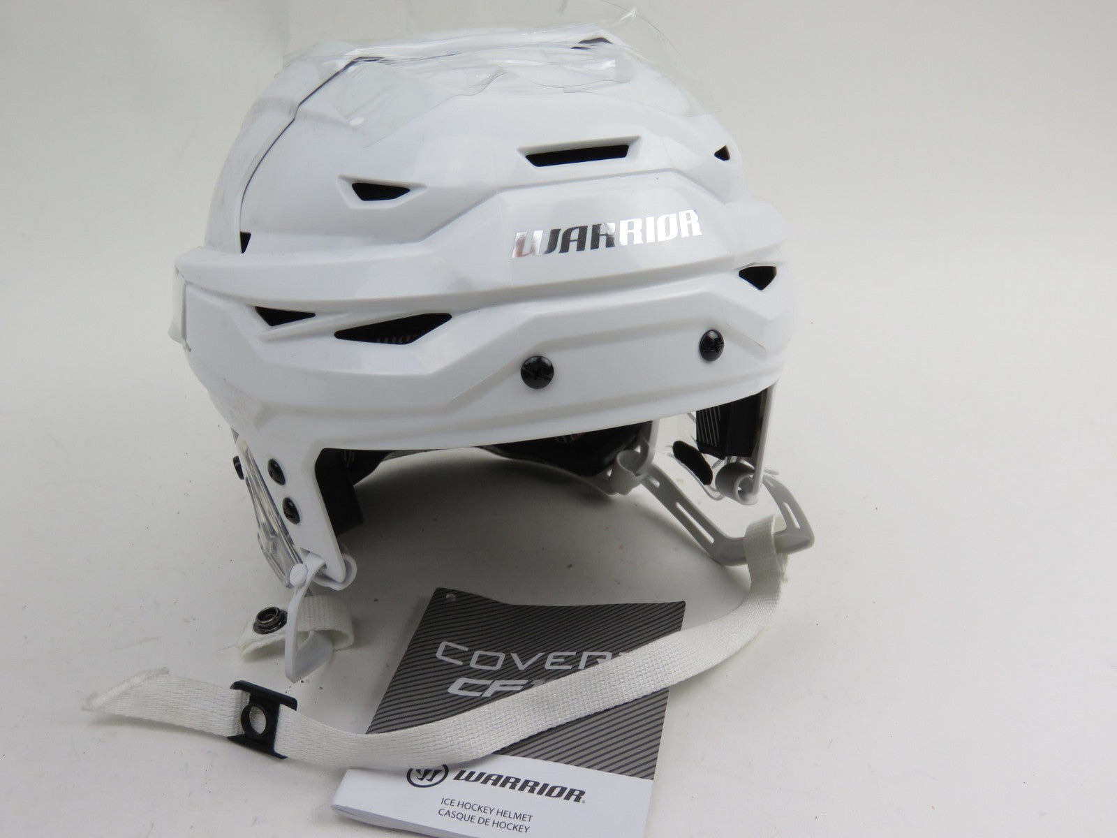 Warrior Covert CF100 Hockey Player Helmet White Senior Large NEW