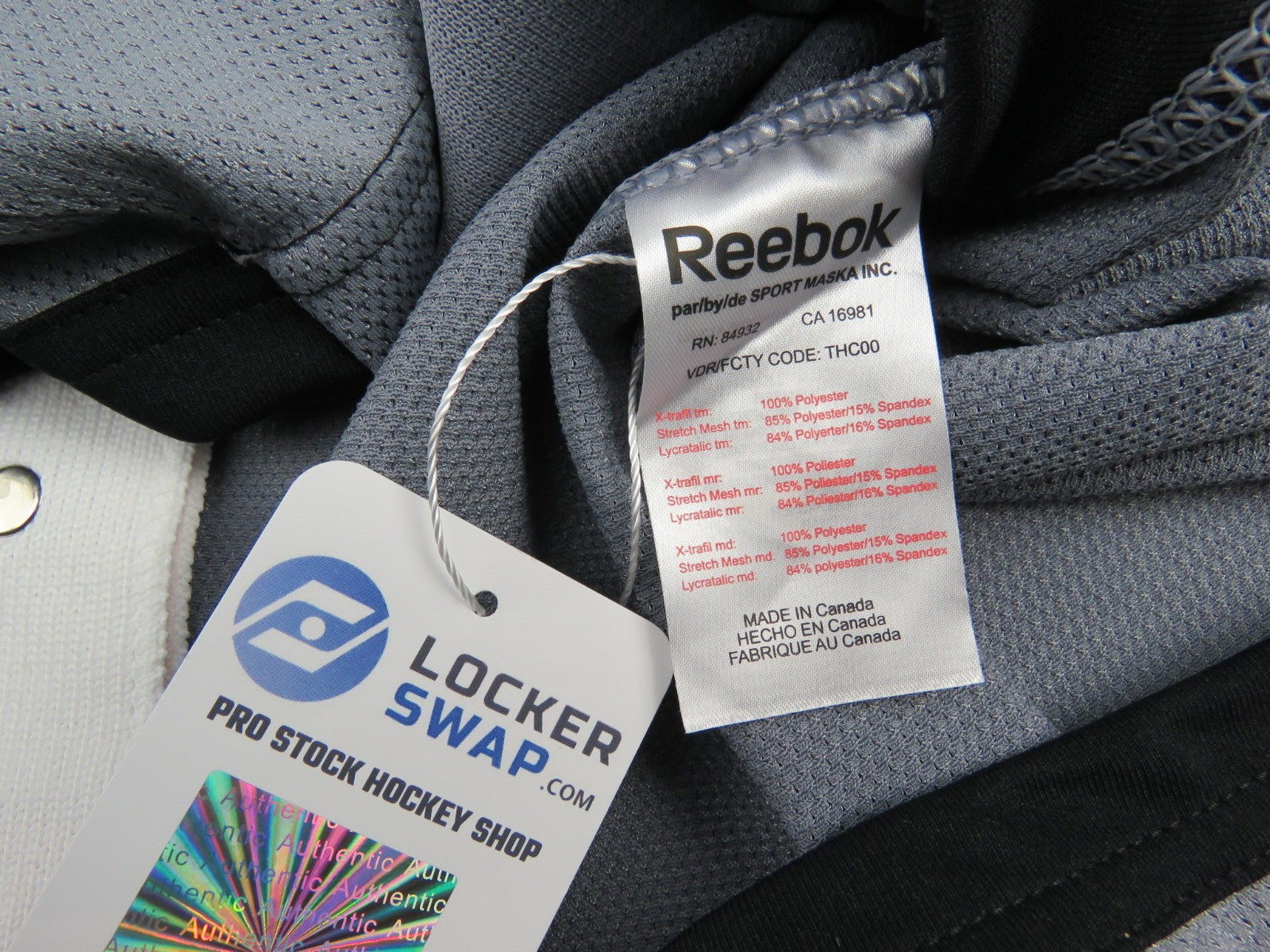 Reebok Colorado Avalanche NHL Team Issued Pro Stock Hockey Practice Jersey 58