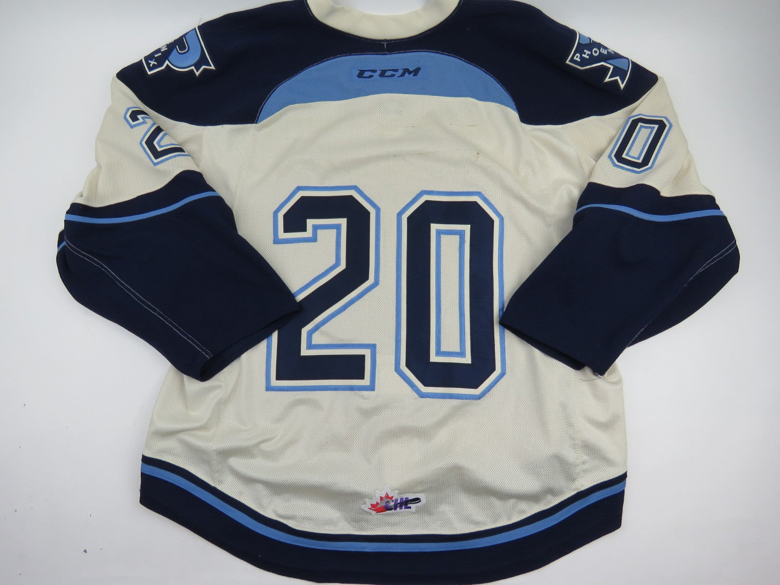 CCM Sherbrooke Phoenix QMJHL Game Worn Authentic Hockey Game Jersey CHL 56 #20