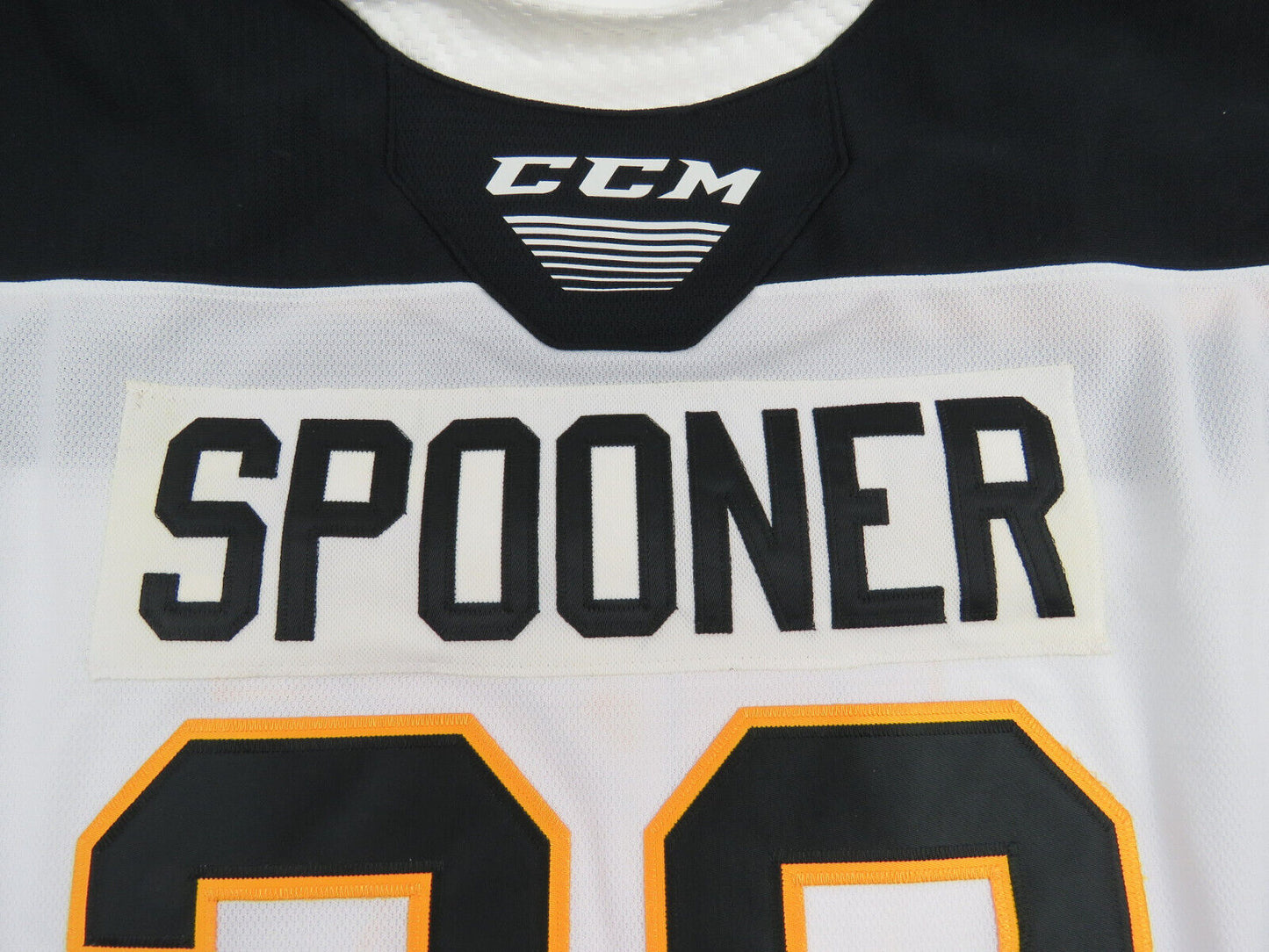 CCM Kingston Frontenacs OHL Pro Stock Game Worn Hockey Jersey 58 GOALIE Spooner