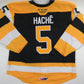 CCM Kingston Frontenacs OHL Pro Stock Game Worn Hockey Jersey #5 HACHE Size 56