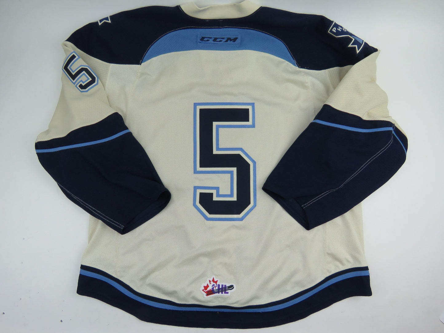 CCM Sherbrooke Phoenix QMJHL Game Worn Authentic Hockey Game Jersey CHL 56 #5