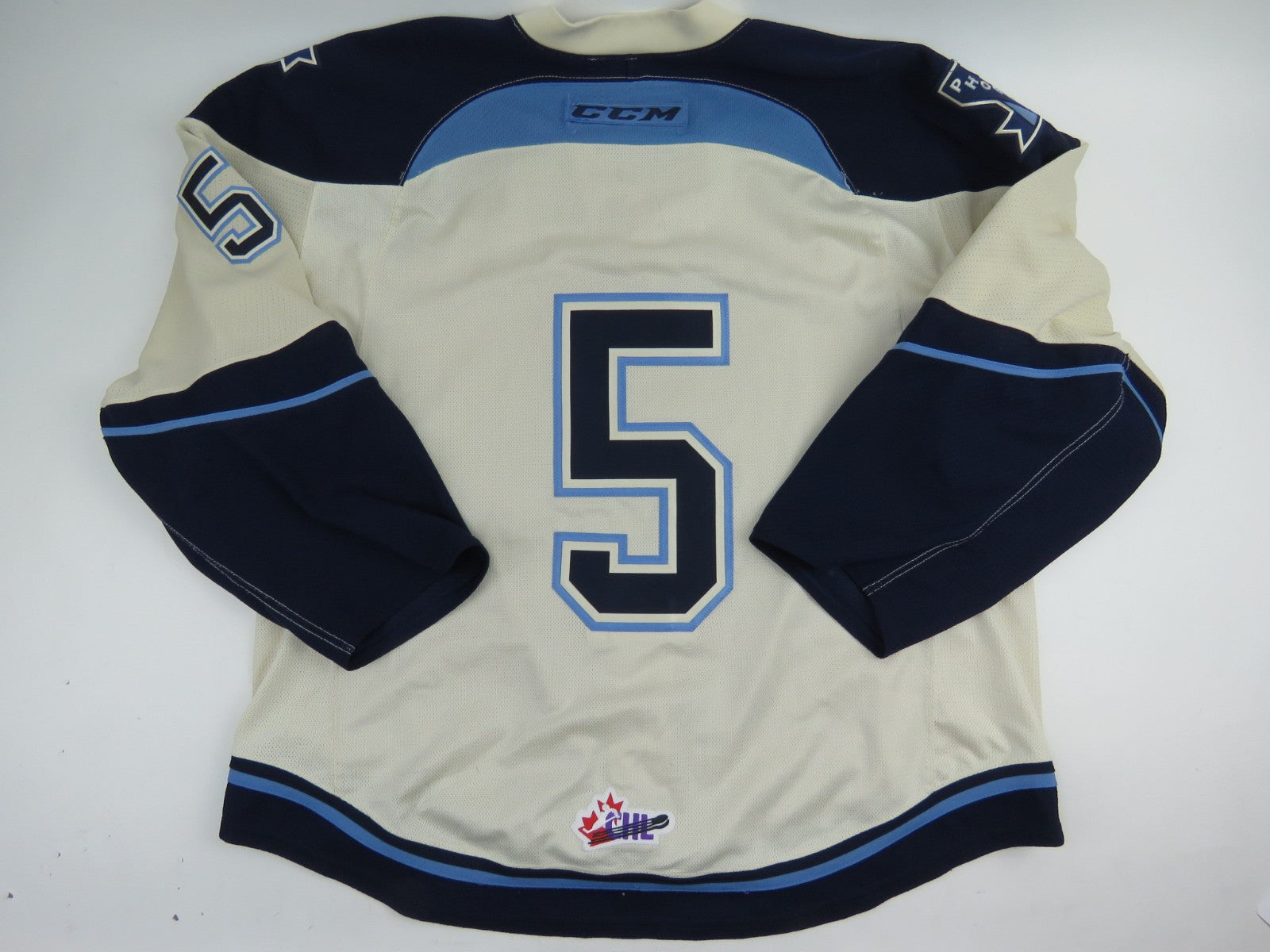 CCM Sherbrooke Phoenix QMJHL Game Worn Authentic Hockey Game Jersey CHL 56 #5