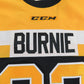 CCM Kingston Frontenacs OHL Pro Stock Game Worn Hockey Jersey Size 56 BURNIE