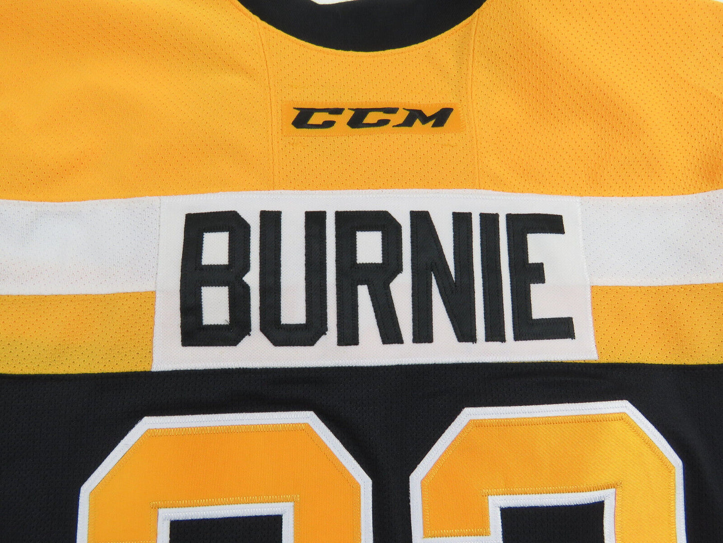 CCM Kingston Frontenacs OHL Pro Stock Game Worn Hockey Jersey Size 56 BURNIE