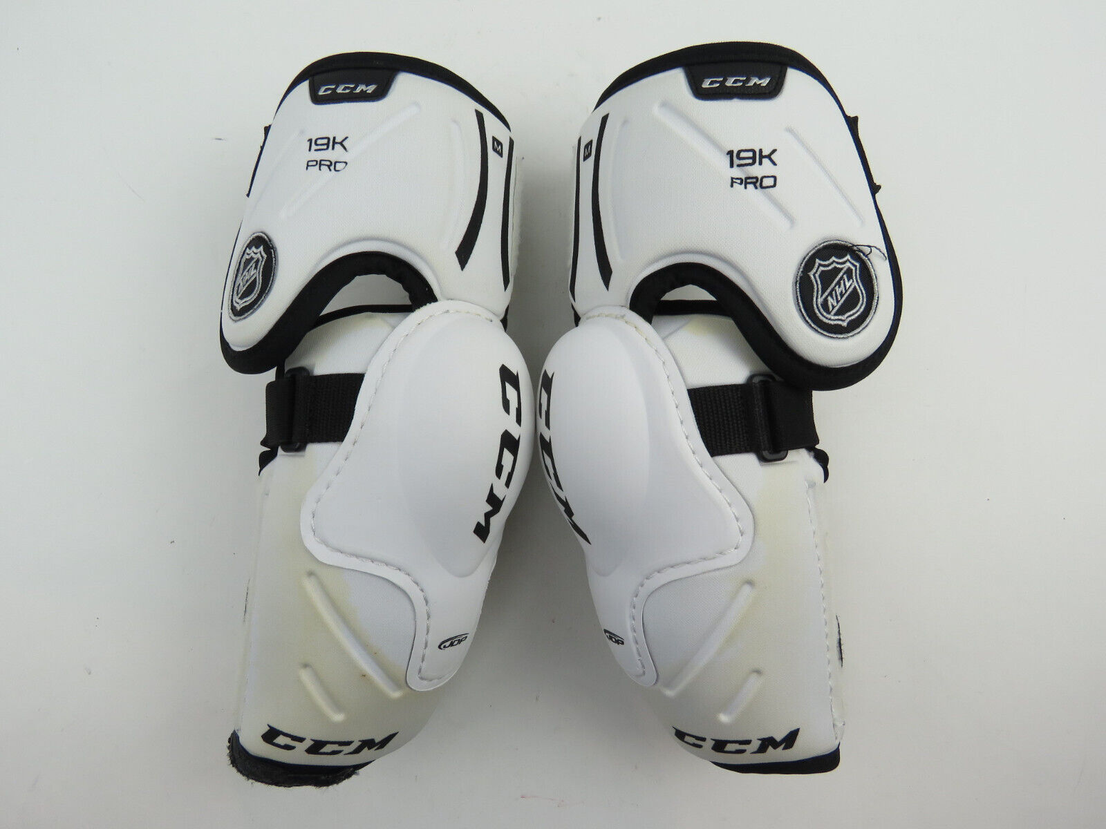 CCM 19k NHL Pro Stock Ice Hockey Player Elbow Pads Protective Size Senior Medium