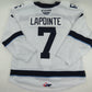 CCM Sherbrooke Phoenix QMJHL Game Worn Hockey Game Jersey CHL 56 #7 LAPOINTE