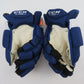 CCM JetSpeed FT1 Toronto Marlies AHL Pro Stock Hockey Gloves Blue 13" Leafs