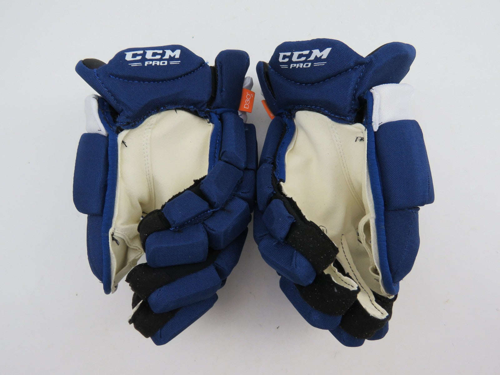 CCM JetSpeed FT1 Toronto Marlies AHL Pro Stock Hockey Gloves Blue 13" Leafs
