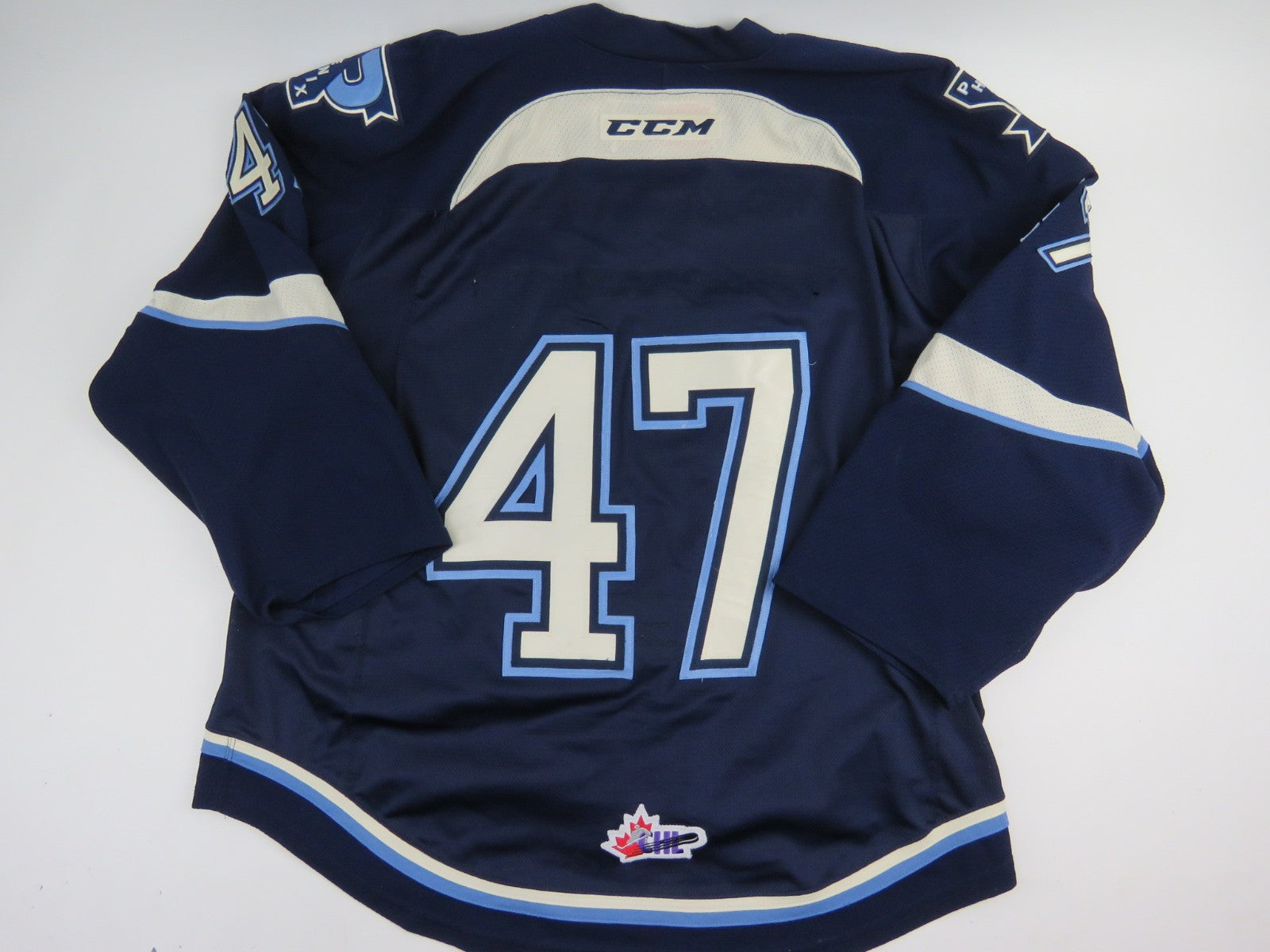 CCM Sherbrooke Phoenix QMJHL Game Worn Authentic Hockey Game Jersey CHL 54 #47