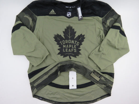 Adidas Team Issued Toronto Maple Leafs Military Night NHL Hockey Jersey 56 Camo