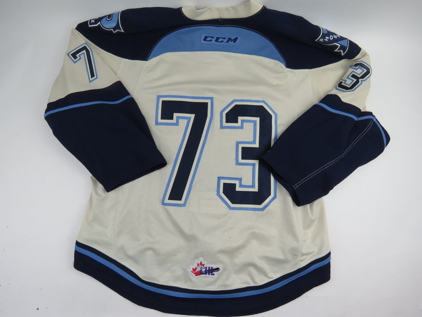 CCM Sherbrooke Phoenix QMJHL Game Worn Authentic Hockey Game Jersey CHL 54 #73