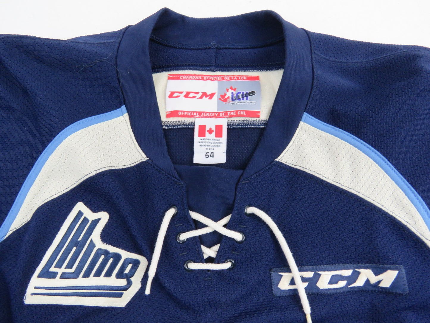 CCM Sherbrooke Phoenix QMJHL Game Worn Authentic Hockey Game Jersey CHL 54 #47