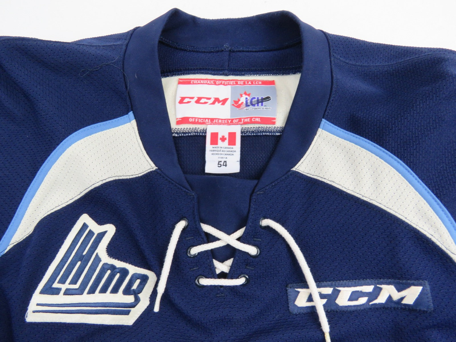 CCM Sherbrooke Phoenix QMJHL Game Worn Authentic Hockey Game Jersey CHL 54 #47