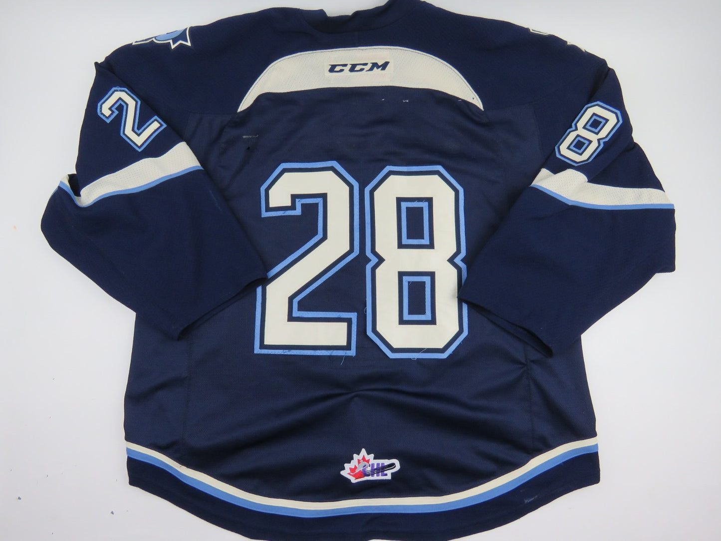 CCM Sherbrooke Phoenix QMJHL Game Worn Authentic Hockey Game Jersey CHL 56 #28