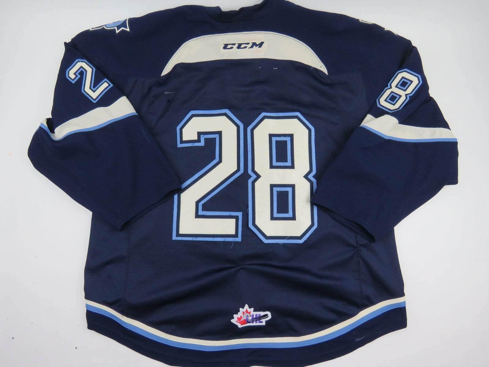 CCM Sherbrooke Phoenix QMJHL Game Worn Authentic Hockey Game Jersey CHL 56 #28