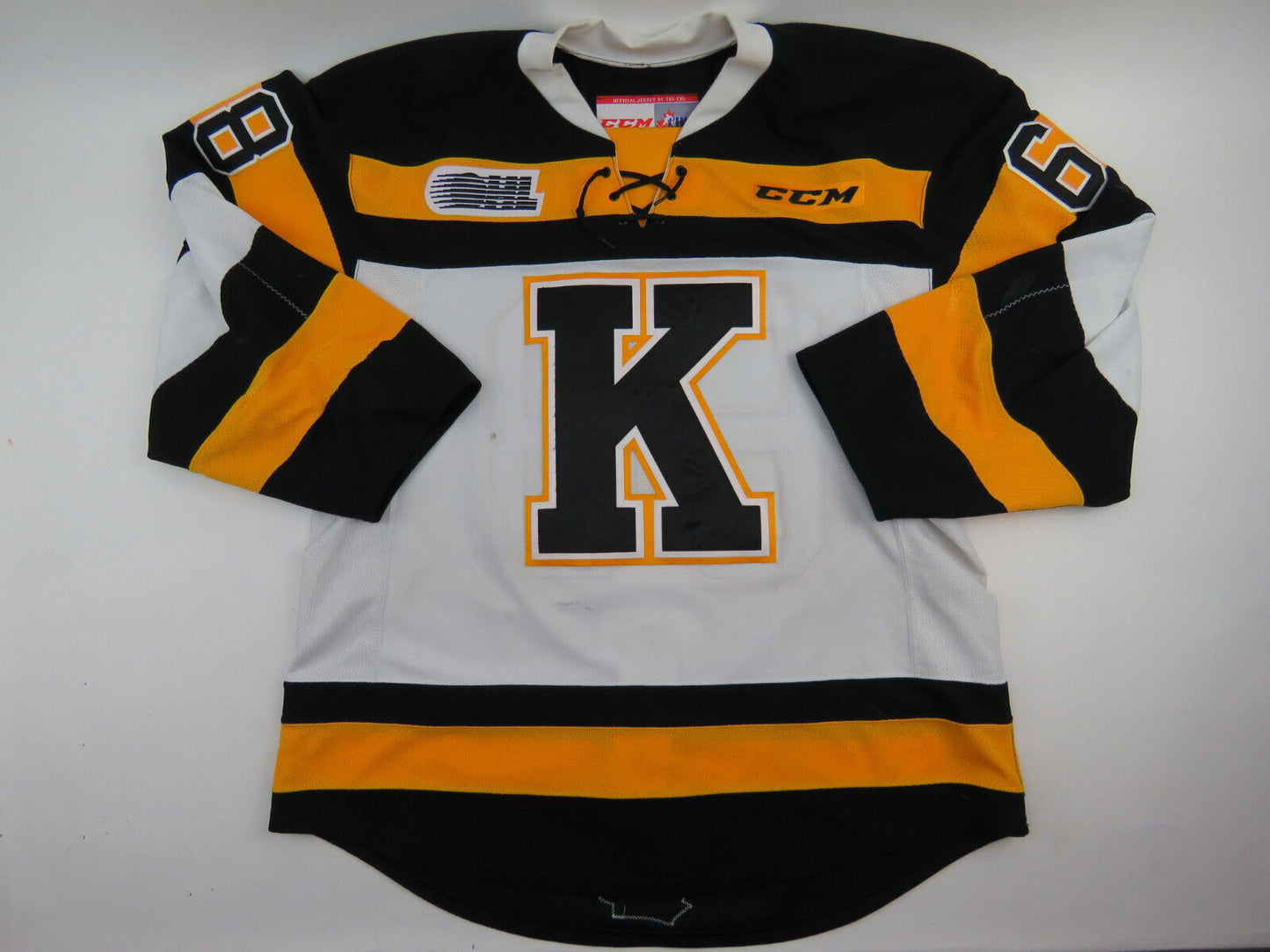 CCM Kingston Frontenacs OHL Pro Stock Game Worn Hockey Jersey 56 CONSTANTINOU